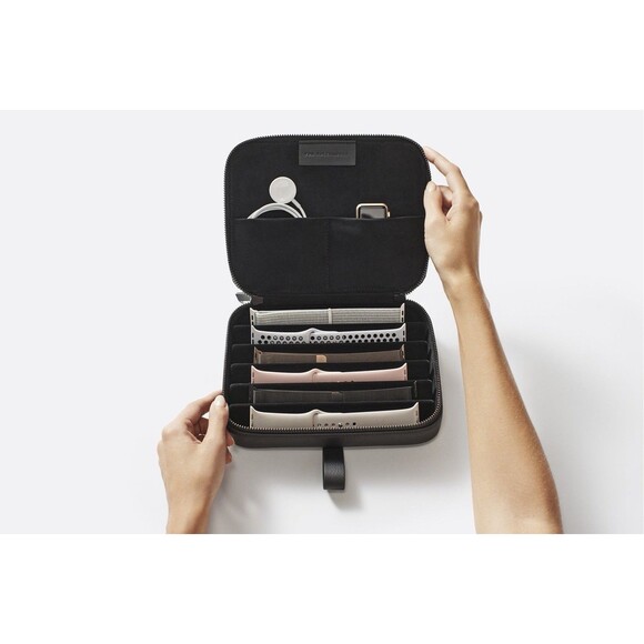 Von Holzhausen Watch Band Portfolio for Apple Zipper Case Leather Black - Picture 2 of 15